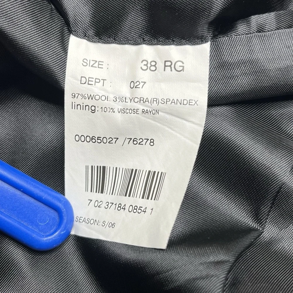 Brooks Brothers 346 Stretch Wool 2 Piece Suit Navy Blue Size 38R W:34x31 - Picture 7 of 16